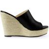 imageAllegra K Womens Slip on Platform Sandals Espadrilles Wedges Slides MulesBlack