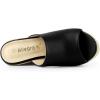 imageAllegra K Womens Slip on Platform Sandals Espadrilles Wedges Slides MulesBlack