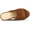 imageAllegra K Womens Slip on Platform Sandals Espadrilles Wedges Slides MulesBrown