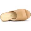 imageAllegra K Womens Slip on Platform Sandals Espadrilles Wedges Slides MulesNude