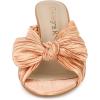 imageAllegra K Womens Slip on Pleated Bow Heels Chunky Heel Slouches Slides SandalsRose Gold