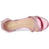 imageAllegra K Womens Sparkly Glitter Ankle Straps Stiletto Clear Heels SandalsPink