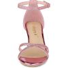 imageAllegra K Womens Sparkly Glitter Ankle Straps Stiletto Clear Heels SandalsPink
