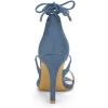 imageAllegra K Womens Stiletto Heel Laceup SandalsHaze Blue