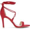 imageAllegra K Womens Stiletto Heel Laceup SandalsRed