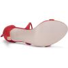 imageAllegra K Womens Stiletto Heel Laceup SandalsRed