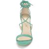 imageAllegra K Womens Stiletto Heel Laceup SandalsTurquoise Green