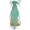 imageAllegra K Womens Stiletto Heel Laceup SandalsTurquoise Green