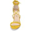 imageAllegra K Womens Stiletto Heel Laceup SandalsYellow
