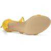 imageAllegra K Womens Stiletto Heel Laceup SandalsYellow
