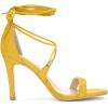 imageAllegra K Womens Stiletto Heel Laceup SandalsYellow