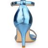 imageAllegra K Womens Stiletto Heels Rhinestone Ankle Strap SandalsBlue
