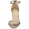 imageAllegra K Womens Stiletto Heels Rhinestone Ankle Strap SandalsGunmetal