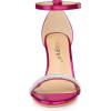 imageAllegra K Womens Stiletto Heels Rhinestone Ankle Strap SandalsHot Pink