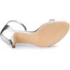 imageAllegra K Womens Stiletto Heels Rhinestone Ankle Strap SandalsSilver