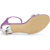 imageAllegra K Womens Stiletto Kitten Heels Glitter Heel SandalsPurple