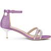 imageAllegra K Womens Stiletto Kitten Heels Glitter Heel SandalsPurple