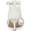 imageAllegra K Womens Stiletto Kitten Heels Glitter Heel SandalsWhite