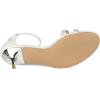 imageAllegra K Womens Stiletto Kitten Heels Glitter Heel SandalsWhite