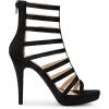 imageAllegra K Womens Stiletto Platform Heels Strappy Gladiator Heel SandalsBlack