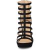 imageAllegra K Womens Stiletto Platform Heels Strappy Gladiator Heel SandalsBlack