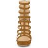 imageAllegra K Womens Stiletto Platform Heels Strappy Gladiator Heel SandalsBrown