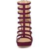 imageAllegra K Womens Stiletto Platform Heels Strappy Gladiator Heel SandalsBurgundy