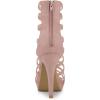 imageAllegra K Womens Stiletto Platform Heels Strappy Gladiator Heel SandalsDust Pink