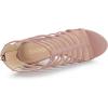 imageAllegra K Womens Stiletto Platform Heels Strappy Gladiator Heel SandalsDust Pink
