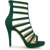 imageAllegra K Womens Stiletto Platform Heels Strappy Gladiator Heel SandalsGreen