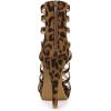 imageAllegra K Womens Stiletto Platform Heels Strappy Gladiator Heel SandalsLeopard