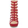 imageAllegra K Womens Stiletto Platform Heels Strappy Gladiator Heel SandalsRed