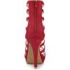 imageAllegra K Womens Stiletto Platform Heels Strappy Gladiator Heel SandalsRed