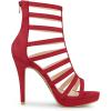 imageAllegra K Womens Stiletto Platform Heels Strappy Gladiator Heel SandalsRed