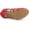 imageAllegra K Womens Stiletto Platform Heels Strappy Gladiator Heel SandalsRed