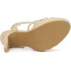 imageAllegra K Womens Strappy Platform Heels Stiletto Heel SandalsBeige