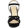 imageAllegra K Womens Strappy Platform Heels Stiletto Heel SandalsBlack