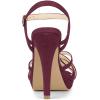 imageAllegra K Womens Strappy Platform Heels Stiletto Heel SandalsBurgundy