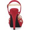 imageAllegra K Womens Strappy Platform Heels Stiletto Heel SandalsRed