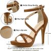 imageAllegra K Womens Strappy Platform Stiletto Heels SandalsBrown