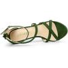 imageAllegra K Womens Strappy Platform Stiletto Heels SandalsGreen