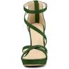 imageAllegra K Womens Strappy Platform Stiletto Heels SandalsGreen