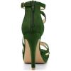 imageAllegra K Womens Strappy Platform Stiletto Heels SandalsGreen