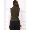 imageAllegra K Womens Suit Vest Double Breasted Business Lapel Dressy Waistcoat VestArmy Green