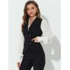 imageAllegra K Womens Suit Vest Double Breasted Business Lapel Dressy Waistcoat VestBlack