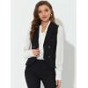 imageAllegra K Womens Suit Vest Double Breasted Business Lapel Dressy Waistcoat VestBlack