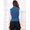 imageAllegra K Womens Suit Vest Double Breasted Business Lapel Dressy Waistcoat VestBlue Gray