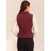 imageAllegra K Womens Suit Vest Double Breasted Business Lapel Dressy Waistcoat VestBurgundy