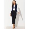 imageAllegra K Womens Suit Vest Double Breasted Business Lapel Dressy Waistcoat VestDark Blue