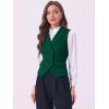 imageAllegra K Womens Suit Vest Double Breasted Business Lapel Dressy Waistcoat VestDark Green